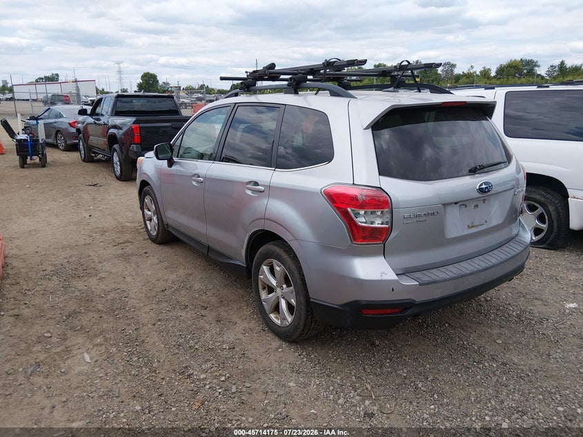 Vin: jf2sjamc5eh532337, lot: 46212857, subaru forester 2.5i touring 20143