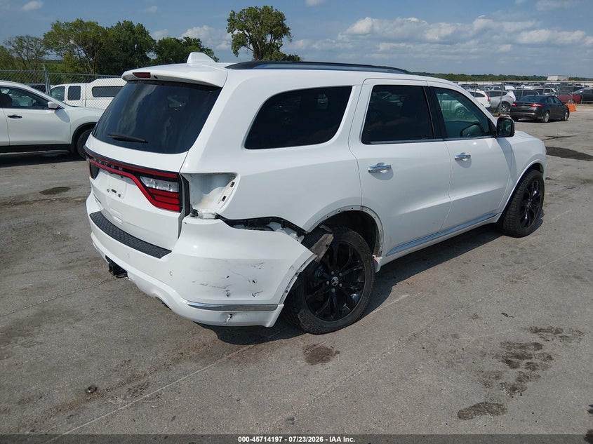 Vin: 1c4rdjeg8hc697421, lot: 46212879, dodge durango citadel awd 20174