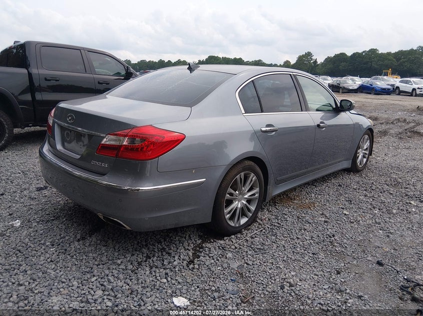 Vin: kmhgc4dd1eu263670, lot: 46212884, hyundai genesis 3.8 20144