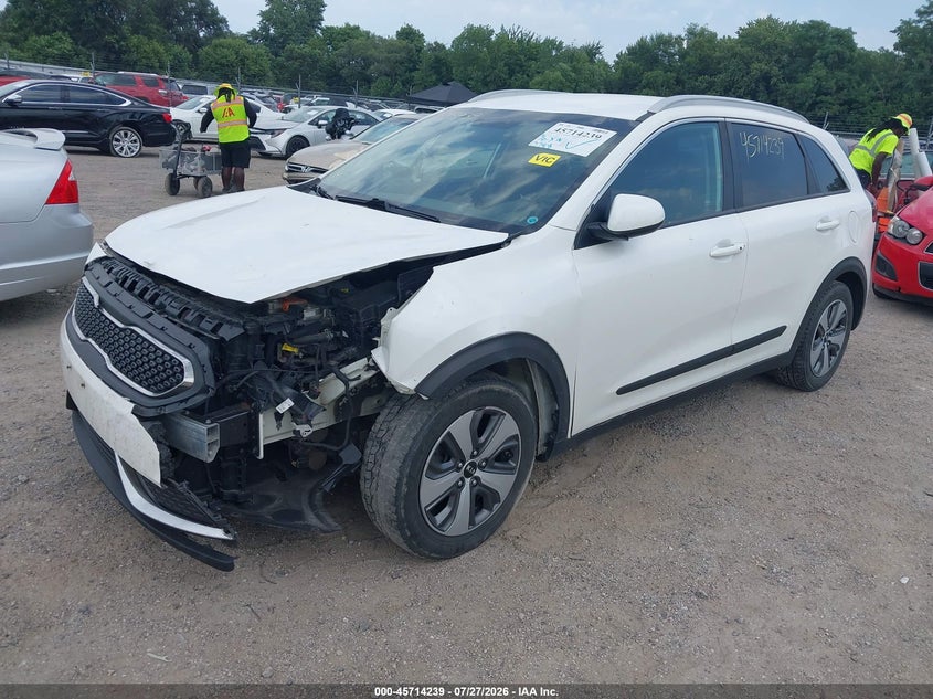Vin: kndcb3lc1j5189664, lot: 46212921, kia niro lx 20182