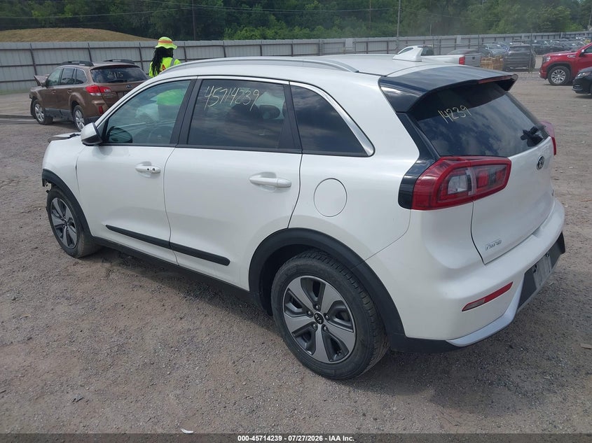 Vin: kndcb3lc1j5189664, lot: 46212921, kia niro lx 20183
