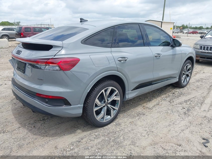 Vin: wa142bfz6pp025400, lot: 46213048, audi q4 sportback e-tron prestige 50 quattro 20234