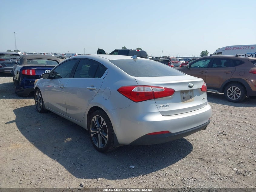 Vin: knafx4a86f5356110, lot: 46213053, kia forte ex 20153