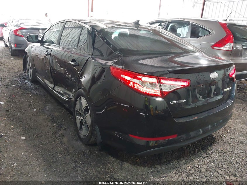 Vin: knagm4ad2d5041537, lot: 46213058, kia optima hybrid ex 20133