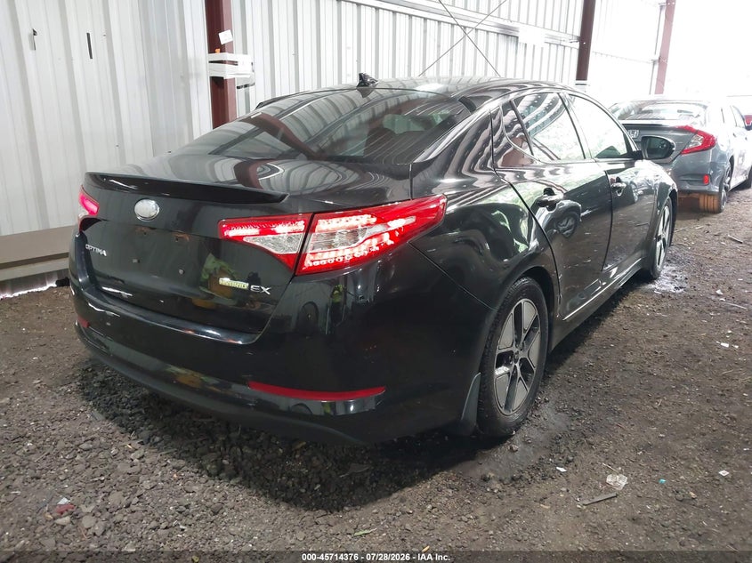 Vin: knagm4ad2d5041537, lot: 46213058, kia optima hybrid ex 20134