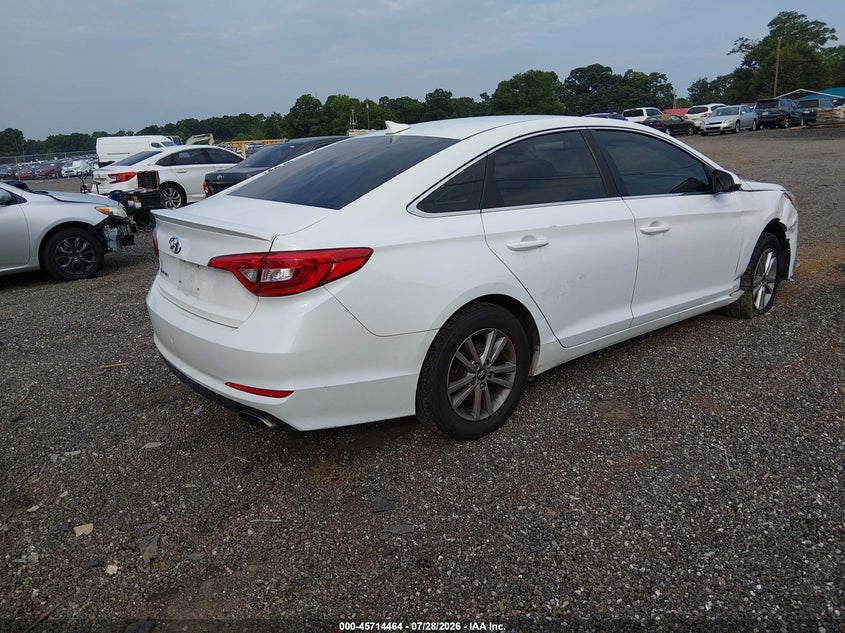 Vin: 5npe24af0fh167318, lot: 46213146, hyundai sonata se 20154