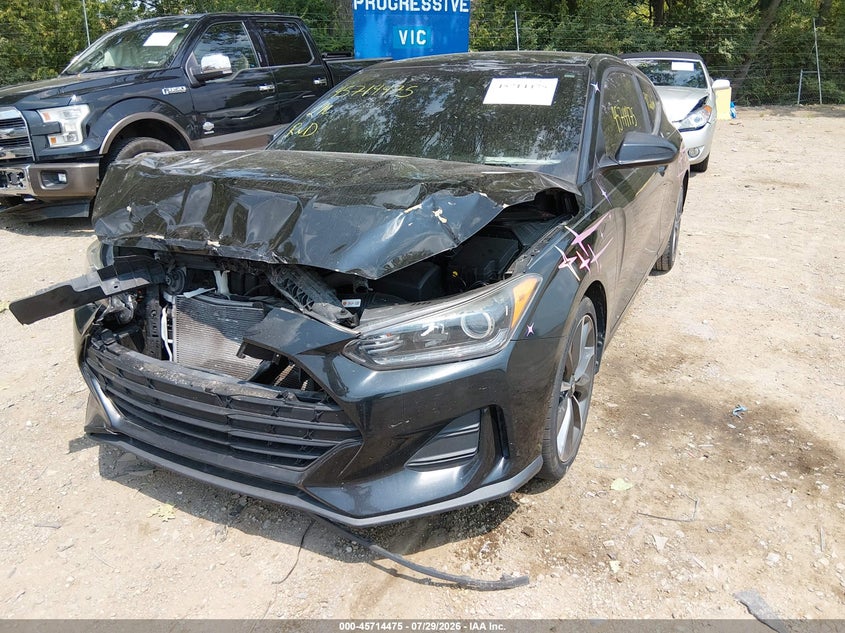 Vin: kmhtg6af7ku002995, lot: 46213157, hyundai veloster 2.0 premium 20192
