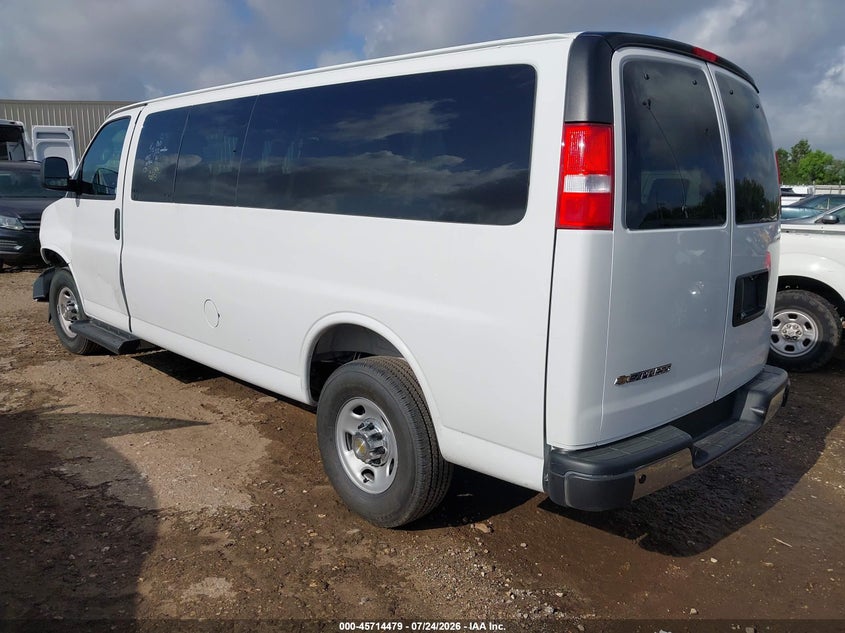 Vin: 1gazgpfpxs1277115, lot: 46213161, chevrolet express passenger rwd 3500 extended wheelbase lt 20253