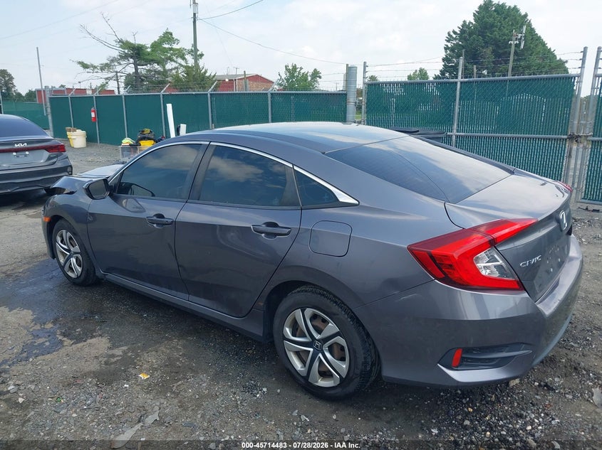 Vin: 19xfc2f56he221718, lot: 46213164, honda civic lx 20173