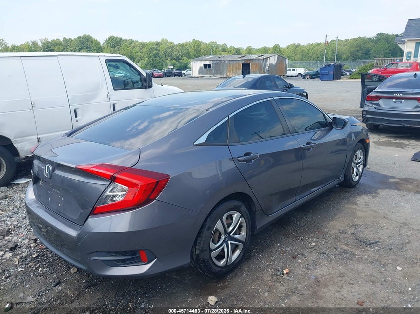 Vin: 19xfc2f56he221718, lot: 46213164, honda civic lx 20174
