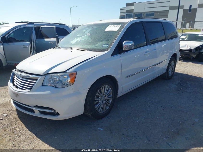 Vin: 2c4rc1cg8fr619988, lot: 46213176, chrysler town & country touring-l 20152