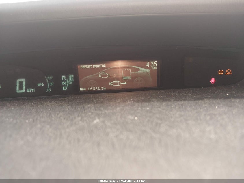 2012 TOYOTA PRIUS HATCHBACK 1.8L I-4 DOHC, VVT, 98HP