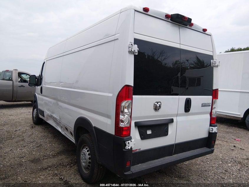 Vin: 3c6lrvdg1re155109, lot: 46213226, ram promaster 2500 tradesman high roof 159 wb w/pass seat 20243