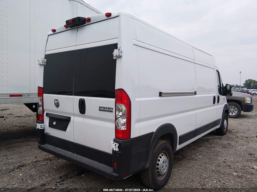 Vin: 3c6lrvdg1re155109, lot: 46213226, ram promaster 2500 tradesman high roof 159 wb w/pass seat 20244