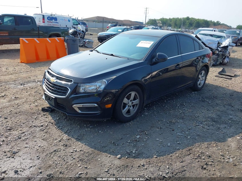 Vin: 1g1pc5sb9f7203186, lot: 46213248, chevrolet cruze 1lt auto 20152