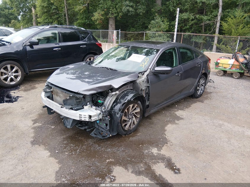 Vin: 19xfc2f78je025819, lot: 46213304, honda civic ex 20182