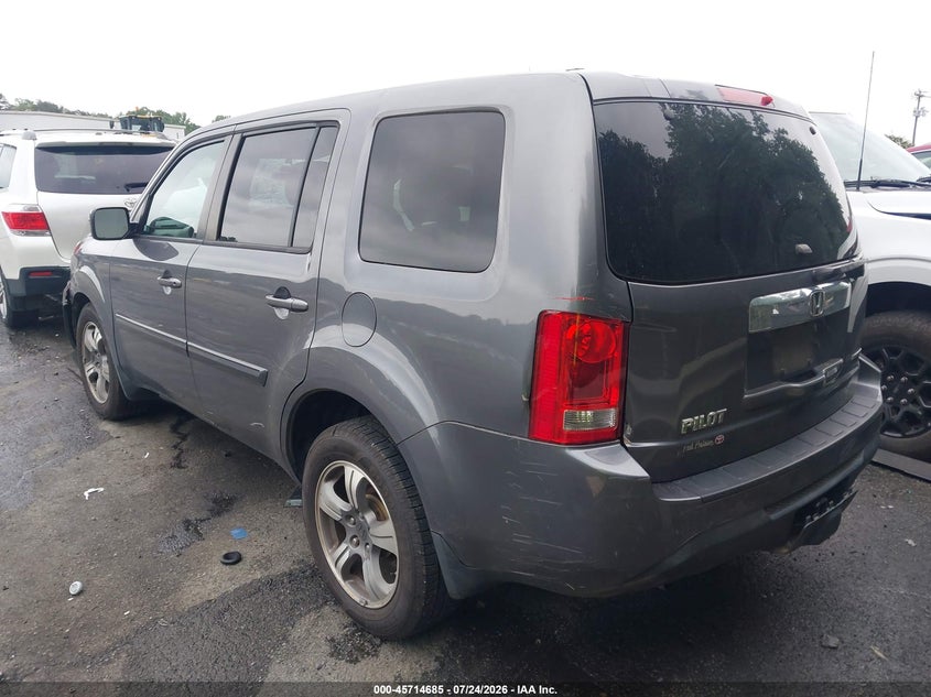 Vin: 5fnyf3h30fb004478, lot: 46213367, honda pilot se 20153