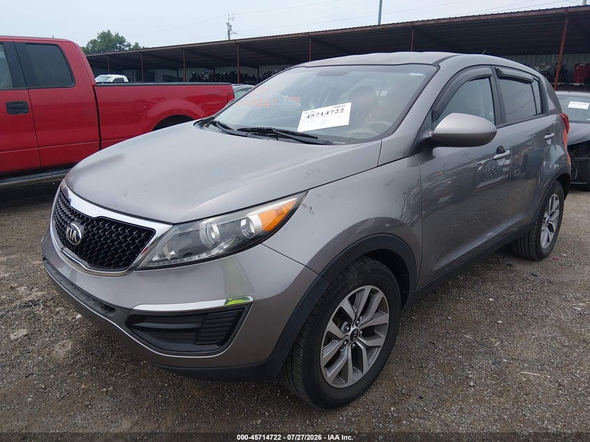 Vin: kndpb3ac9g7874870, lot: 46213404, kia sportage lx 20162