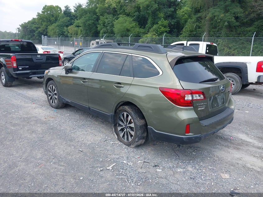 Vin: 4s4bsenc6h3289104, lot: 46213409, subaru outback 3.6r limited 20173