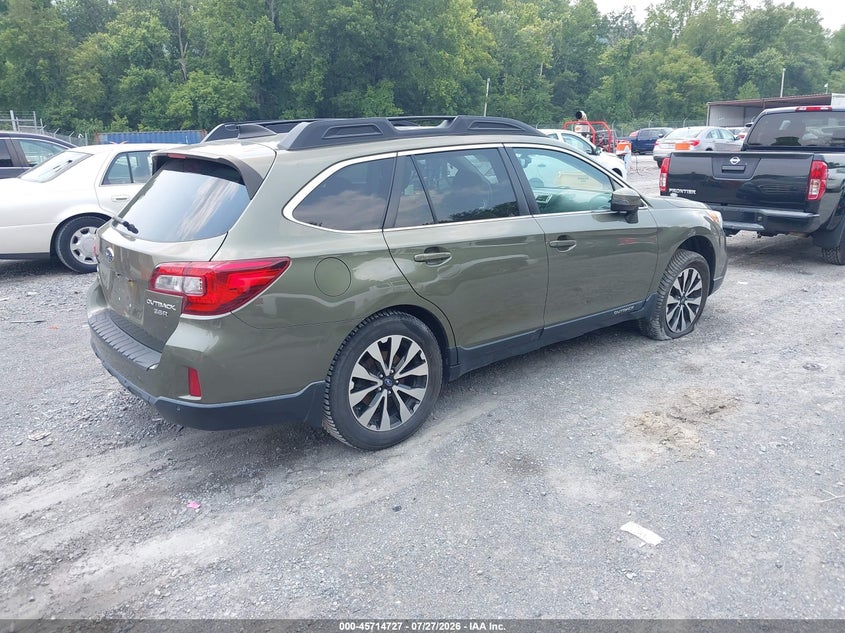 Vin: 4s4bsenc6h3289104, lot: 46213409, subaru outback 3.6r limited 20174