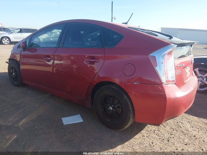 Vin: jtdkn3du8e1774717, lot: 46213439, toyota prius three 20143
