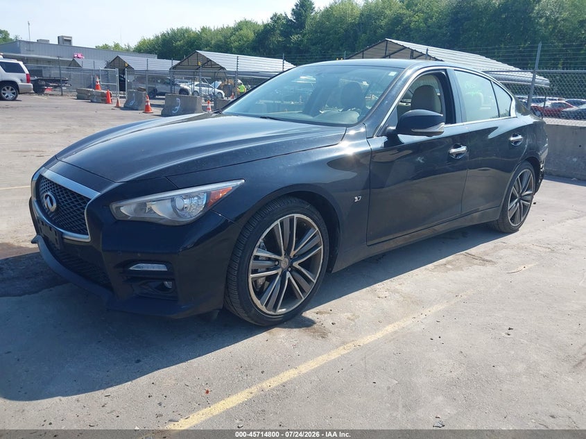 Vin: jn1bv7ar3fm400736, lot: 46213482, infiniti q50 sport 20152