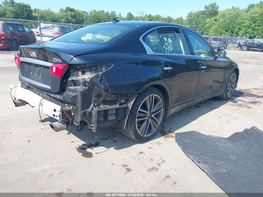 Vin: jn1bv7ar3fm400736, lot: 46213482, infiniti q50 sport 20154