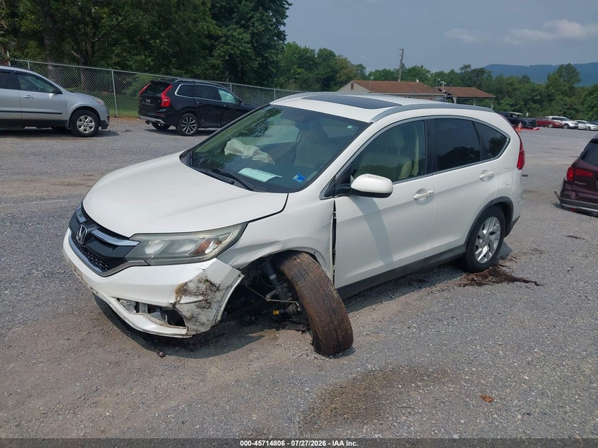 Vin: 5j6rm4h75gl038167, lot: 46213488, honda cr-v ex-l 20162
