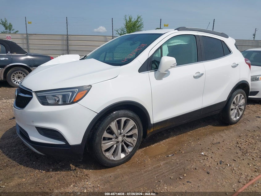 Vin: kl4cjasb1kb805232, lot: 46213520, buick encore fwd preferred 20192