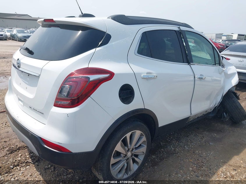 Vin: kl4cjasb1kb805232, lot: 46213520, buick encore fwd preferred 20194