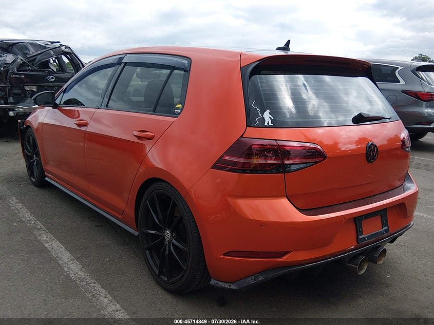 Vin: wvwwa7au7kw174746, lot: 46213531, volkswagen golf r 2.0t w/dcc   navigation 20193