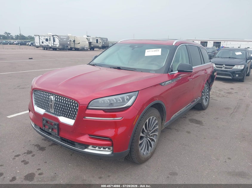 Vin: 5lm5j7xc9lgl09255, lot: 46213548, lincoln aviator reserve 20202