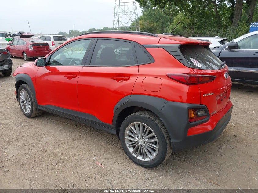 Vin: km8k2caa7lu457134, lot: 46213561, hyundai kona sel 20203