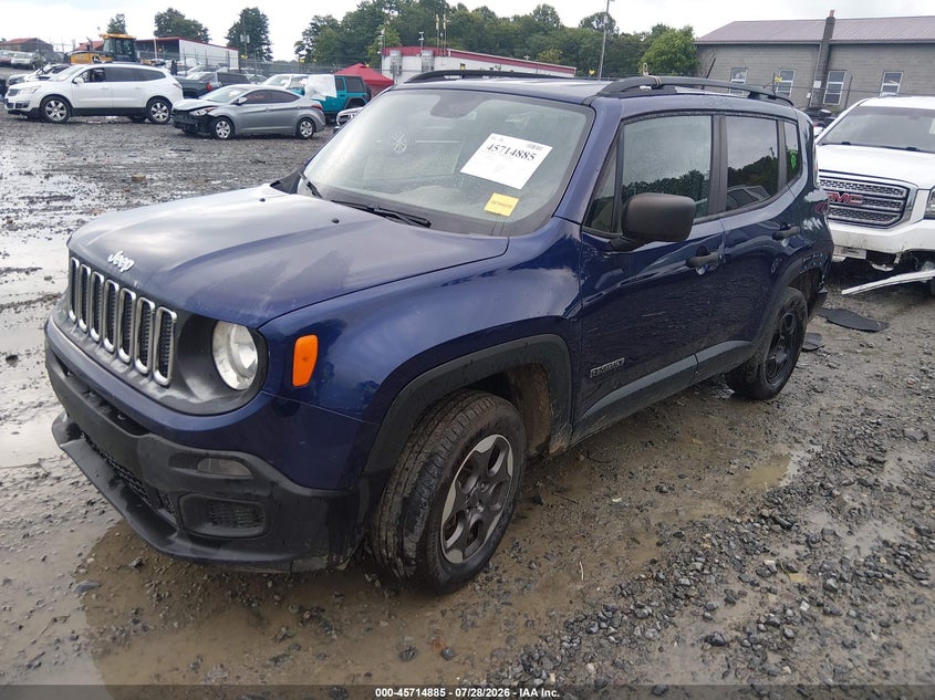 2017 Jeep Renegade, Left Rear, IAAI, VIN ZACCJBAB7HPG20579 — photo 2