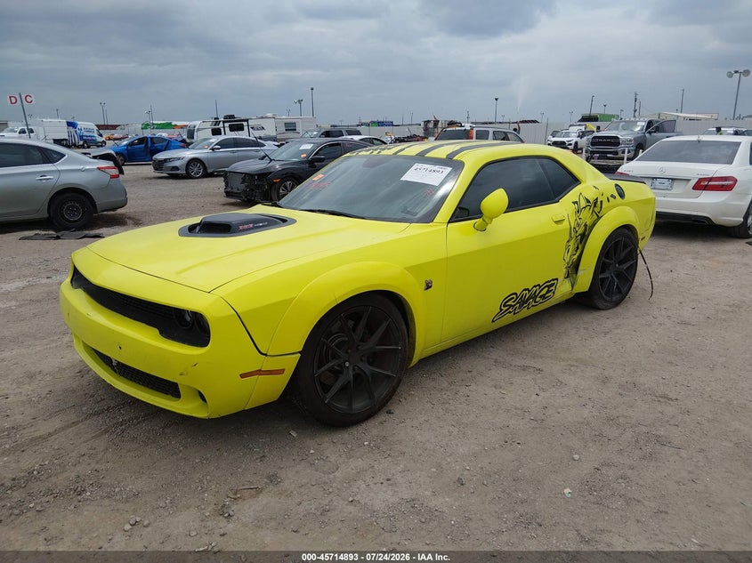 Vin: 2c3cdzfj6gh185459, lot: 46213575, dodge challenger 392 hemi scat pack shaker 20162