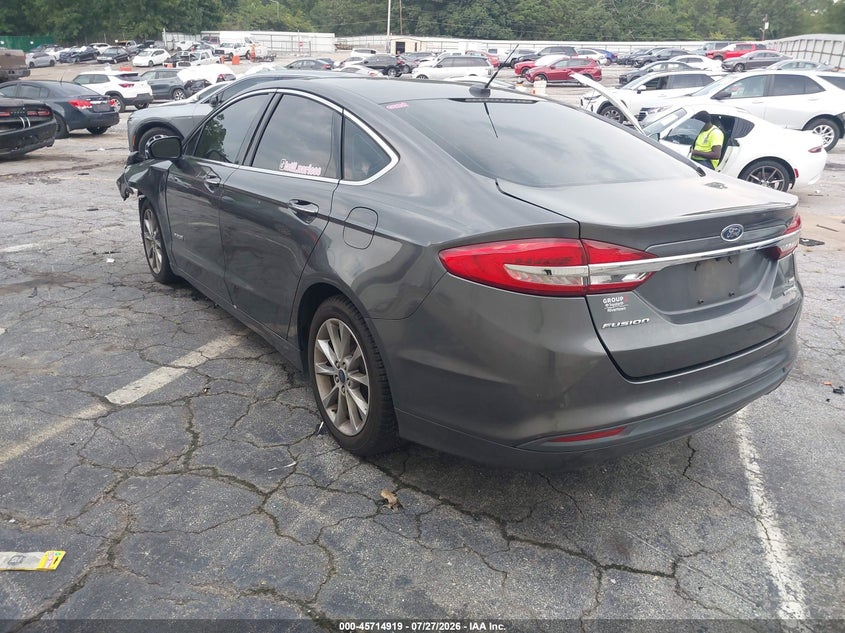 Vin: 3fa6p0lu1hr157834, lot: 46213601, ford fusion hybrid se 20173