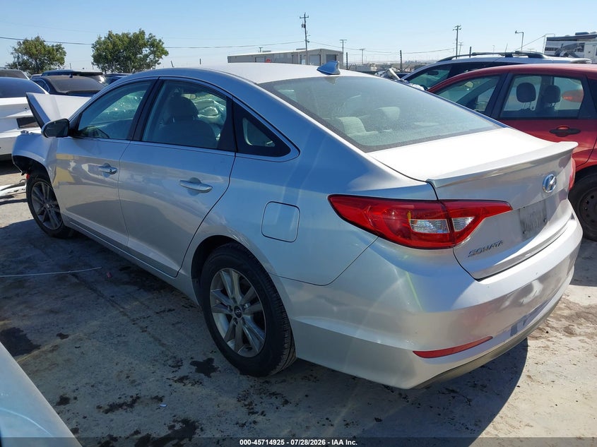 Vin: 5npe24af5fh119314, lot: 46213607, hyundai sonata se 20153