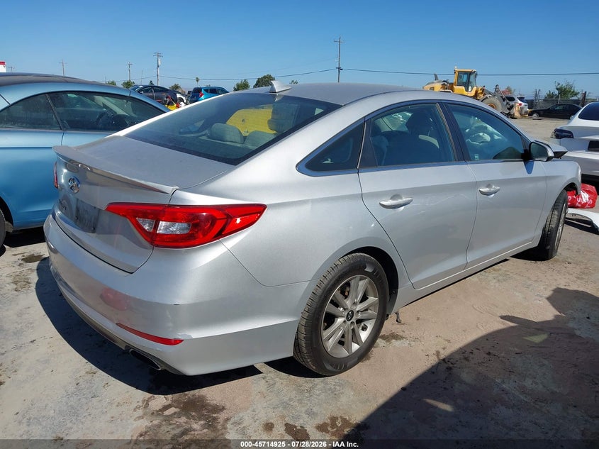 Vin: 5npe24af5fh119314, lot: 46213607, hyundai sonata se 20154