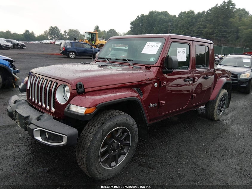 Vin: 1c6hjtfg4nl106888, lot: 46213609, jeep gladiator overland 4x4 20222