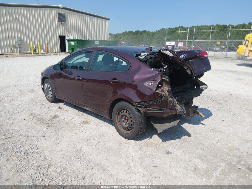 Vin: 3kpfk4a74he045842, lot: 46213634, kia forte lx 20173