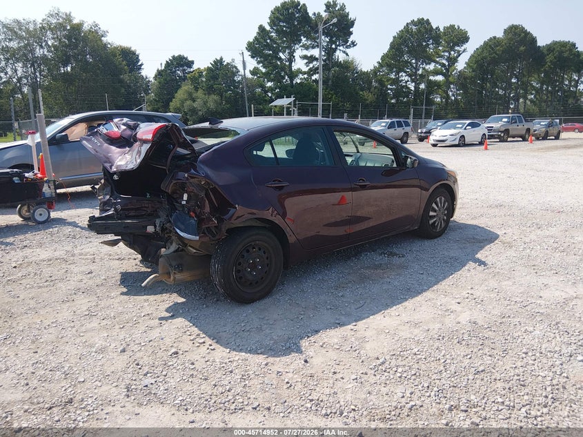 Vin: 3kpfk4a74he045842, lot: 46213634, kia forte lx 20174