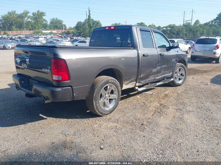 Vin: 1c6rr7ft5js190639, lot: 46213650, ram 1500 express  4x4 6'4 box 20184