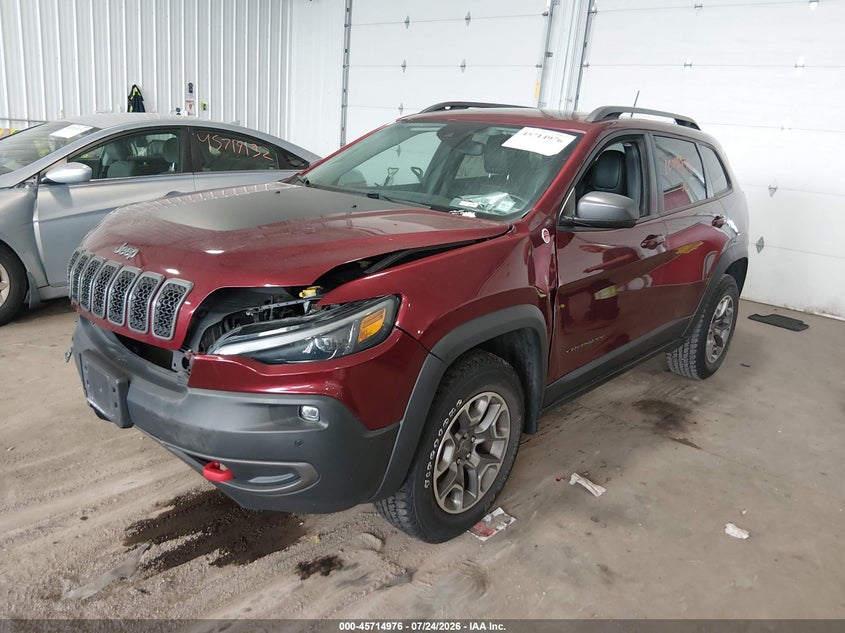 2020 Jeep Cherokee, Front End, IAAI, VIN 1C4PJMBX8LD573125 — photo 2