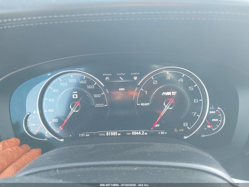 2018 BMW M5 auction photo 7