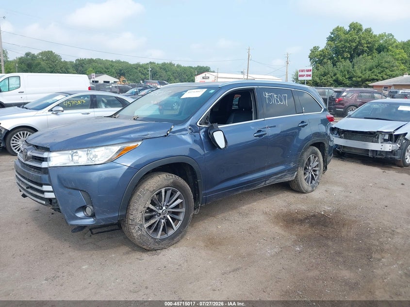 Vin: 5tdjzrfh7hs471535, lot: 46213699, toyota highlander xle 20172
