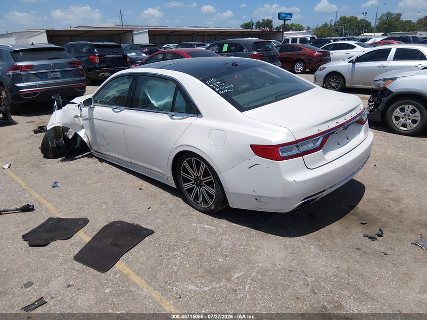 Vin: 1ln6l9rp9h5628199, lot: 46213767, lincoln continental reserve 20173