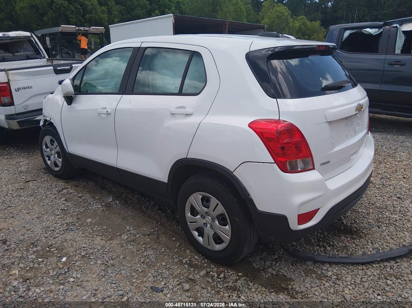 Vin: kl7cjksb4hb239357, lot: 46213803, chevrolet trax ls 20173