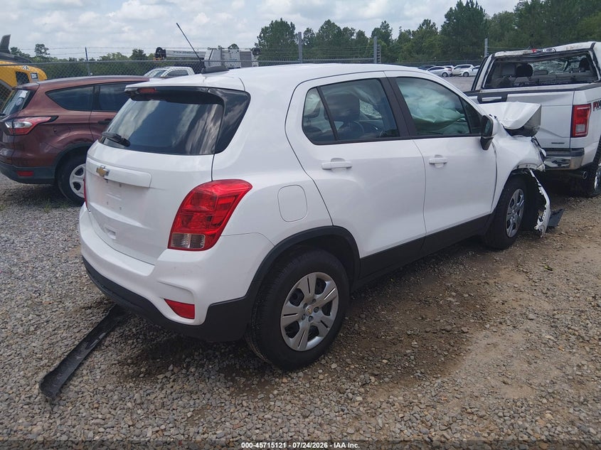 Vin: kl7cjksb4hb239357, lot: 46213803, chevrolet trax ls 20174