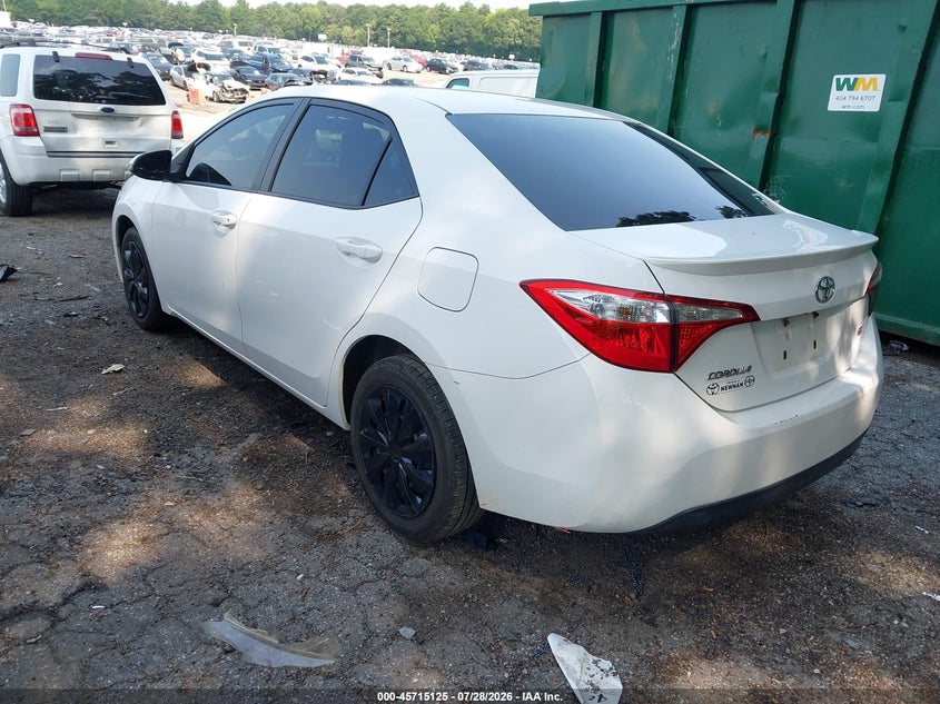 Vin: 2t1burhe4fc302908, lot: 46213807, toyota corolla s 20153