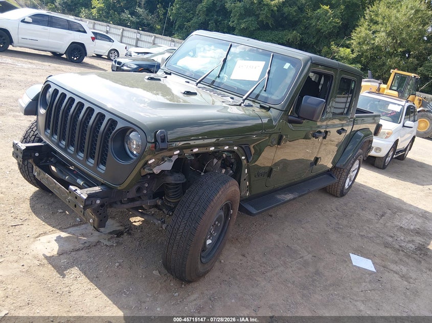 Vin: 1c6jjtag7pl545286, lot: 46213829, jeep gladiator sport s 4x4 20232